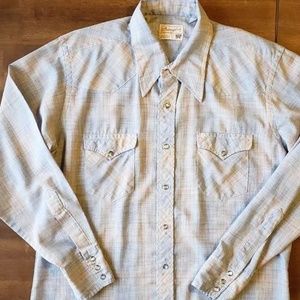 Wrangler 70s Vintage Men’s Long Sleeve Pearl Snap